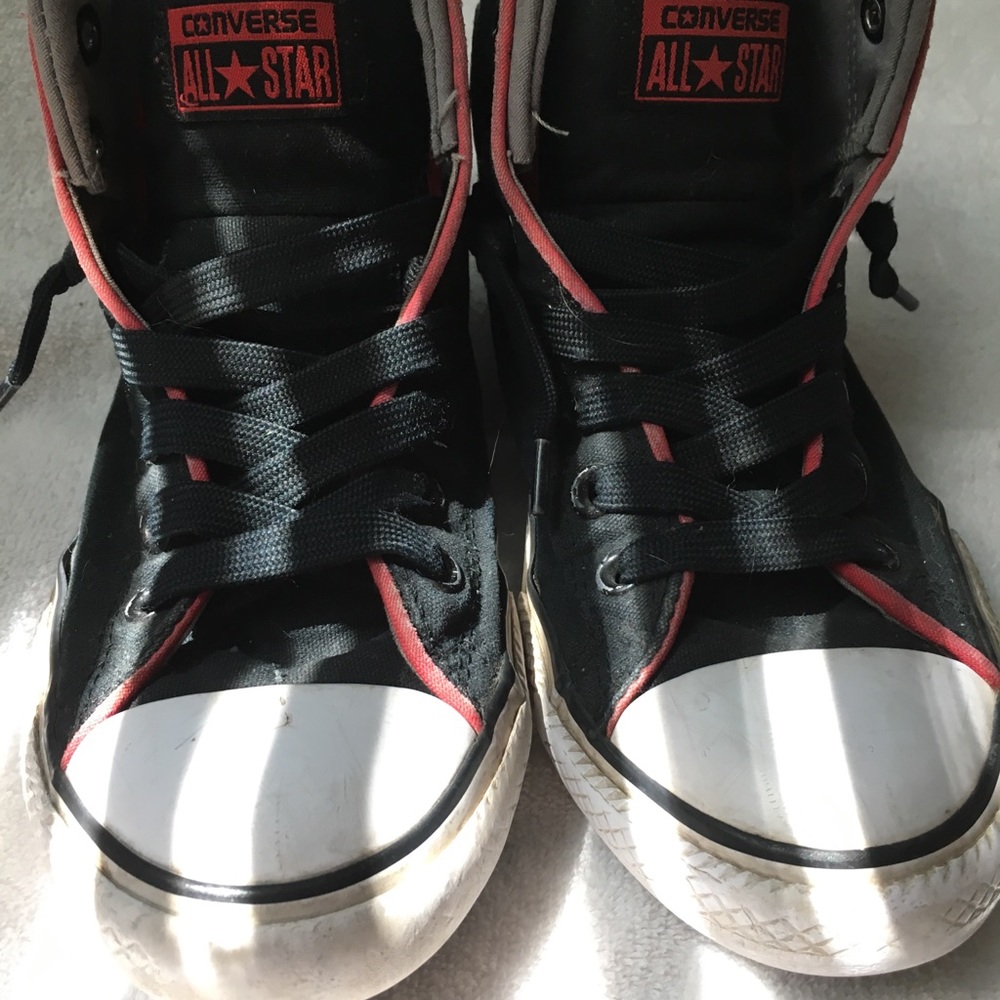 Converse Black Canvas All Stars Hi-Top Sneakers